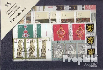 Produktbild von Briefmarken DDR 15 verschiedene Druckvermerke
