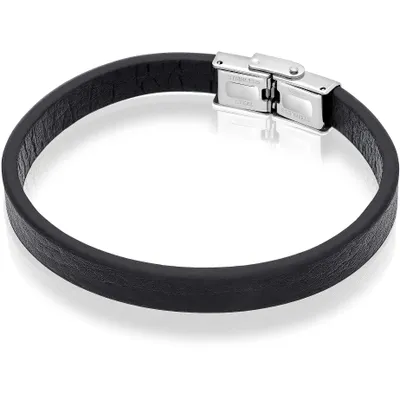 Immagine prodotto di Bracciali in pelle GioiaPura Nero Collezione Tag - uomo