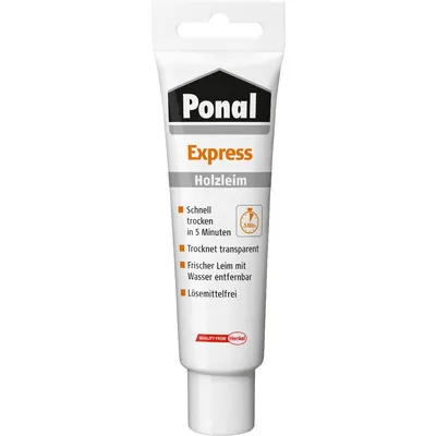 Produktbild von Ponal Holzleim Express 60 g Standtube, transparent