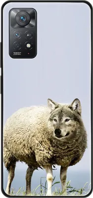Produktbild von König Design Hülle kompatibel mit Xiaomi Redmi Note 11E Pro Kunststoff Soft Handyhülle - Handy Case Wolf im Schafspelz