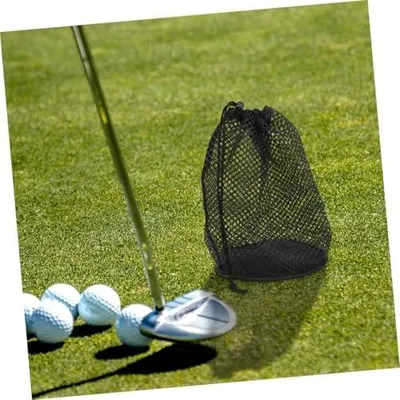 Produktbild von Aufbewahrungsbeutel aus Netzgewebe für Golfbälle mit Kordelzug