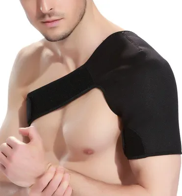 Produktbild von Schulterstütze mit verstellbarem Verschlussband, hochelastisch, atmungsaktiv, schmerzlindernd, Schulterkompressionsstütze, Ärmelschutzausrüstung