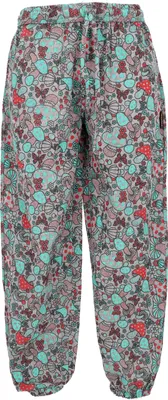 Immagine prodotto di Pantaloni da yoga unisex, pantaloni Goa in cotone con stampa funghi, pantaloni comodi - Grigio, donna, cotone, taglia: M