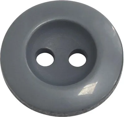 Produktbild von Kunststoff-Nähknochen ∅15x3mm grau 10-Stück