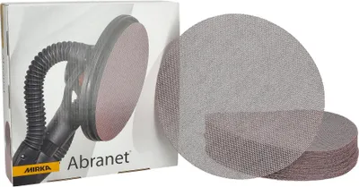Obrázek produktu pro Mirka Abranet brusné kotouče s oky Ø 225 mm suchý zip / zrnitost P100 / 25 ks