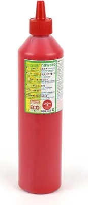 Produktbild von ökoNorm Fingerfarbe nawaro, Flasche 500ml - rot