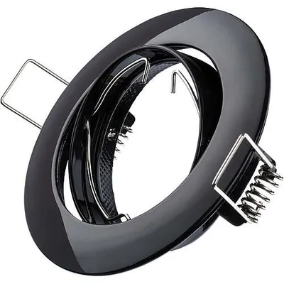 Produktbild von Einbaustrahler A68mm schwarz schwenkbar DL68BL