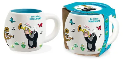 Produktbild von Trötsch Der kleine Maulwurf 3D Porzellantasse Lieblingstasse Musik: Kaffeetasse Teetasse Geschenkidee Geschenk Tasse