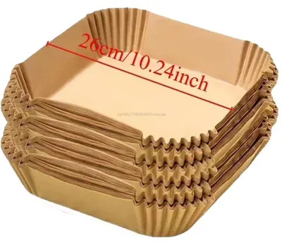 Image de Papier sulfurisé jetable, écologique, avec revêtement antiadhésif, carrés de 23 cm, 150 pièces