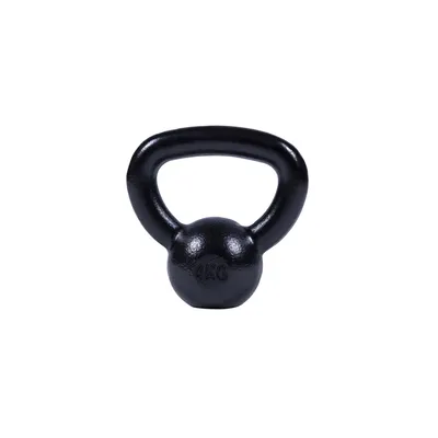 Produktbild von GORILLA SPORTS® Kettlebell - 4kg Gewichte, Gusseisen, Bodenschonend, Schwarz - Kugelhantel, Schwunghantel, Kugelgewicht, Rundgewicht, Krafttraining