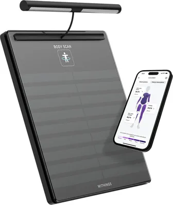 Produktbild von Withings Body Scan WLAN-Personenwaage mit BIA und EKG-Funktion