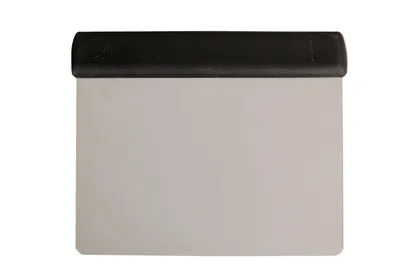 Produktbild von Teigabstecher Abstecher Teigschaber Spachtel Edelstahl 110x120mm Kunststoffgriff