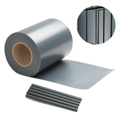 Immagine prodotto di Fiqops 70 m di pellicola per la privacy Gartenfreude Film Pellicola per recinzione in PVC strisce per la privacy， nero
