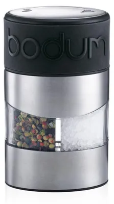 Produktbild von Bodum TWIN Salz- und Pfeffermühle Gewürzmühle 12 cm Schwarz