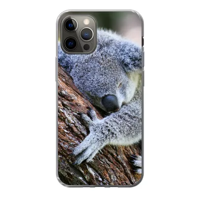 Produktbild von MuchoWow® Handyhülle Schutzhülle Hülle für iPhone 12 Pro Koala - Baum - Schlaf - Kinder - Jungen - Mädchen Silikon Softcase Handy Hülle - Abdeckung