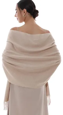Productafbeelding van Damen sjaal: Elegante, warme winterscjaal - Sjaal - Accessoire voor bruiloften - Avondevenementen - Comfortabel en zacht