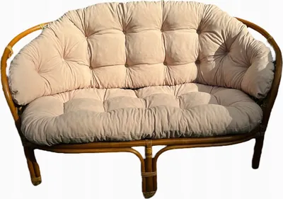 Produktbild von Kissen für ein Rattan-Gartensofa, Beige,  Kissen für die Rückenlehne und den Sitz eines Rattan-Gartensofas