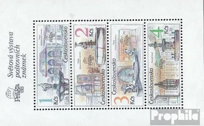 Produktbild von Briefmarken Tschechoslowakei 1988 Mi Block81 (kompl.Ausg.) postfrisch Briefmarkenausstellung