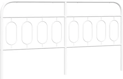 Produktbild von vidaXL Ersatz-Kopfteil Metall Weiß 160 cm