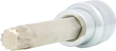 Produktbild von KS TOOLS 918.1694-E 1/2" CHROMEplus Bit-Stecknuss XZN, lang, M10, auf Hänger