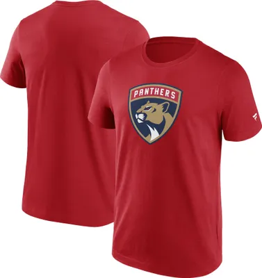 Immagine prodotto di T-shirt da uomo Fanatics con logo principale, Florida Panthers, rossa, sportiva - XL