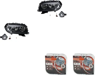 Produktbild von Scheinwerfer Satz + Osram Night Breaker Laser passend für BMW X3 E83 09/06 63176924655 6924655 63176924656 6924656 63127162189 63127162190 Johns