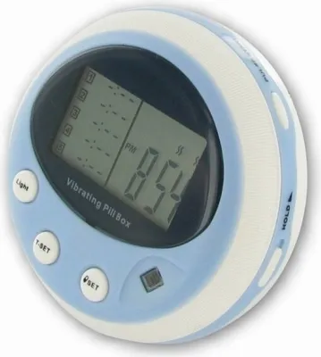 Produktbild von scala Pillenbox 5 Fach, 5 Alarmzeiten, Lila