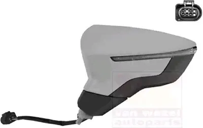 Immagine prodotto di VAN WEZEL 4946805 Specchietto esterno Specchietto laterale sinistro per SEAT Leon ST (5F8) Convesso Primerizzato