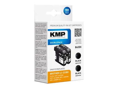 Immagine prodotto di KMP Patrone Brother LC-223BK nero Doppelp. 2x550S. B62DX