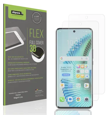 Produktbild von 2x Full Cover Schutzfolie matt für Honor Magic6 Lite Panzerfolie Anti-Shock