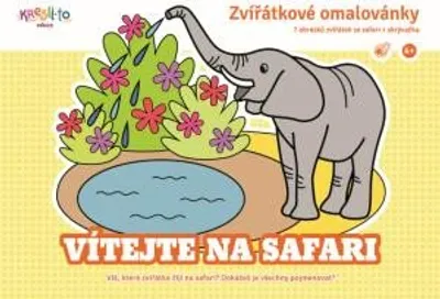 Obrázok produktu pre Omaľovánky zvierat / Vitajte na safari (Bízová Kristýna)