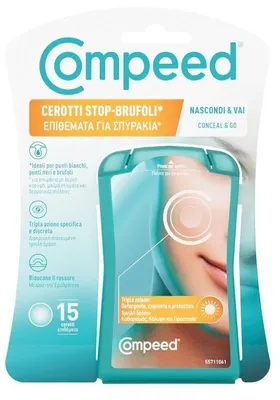 Immagine prodotto di Compeed Cerotti Stop Brufoli Nascondi & Vai 15 Pezzi