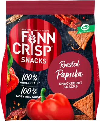 Zdjęcie produktu dla Finn Crisp Snacks Pieczona papryka aus Vollkorn Smaczne i chrupiące 150g
