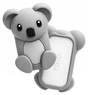 Image de MONEY WALKIE, porte-monnaie sans contact pour enfants « Koala » avec étui en silicone, gris