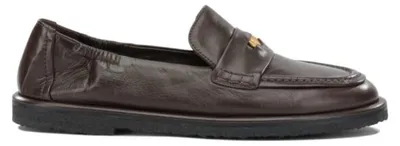 Productafbeelding van POMME D'OR bruine leren mocassins voor dames - maat 39