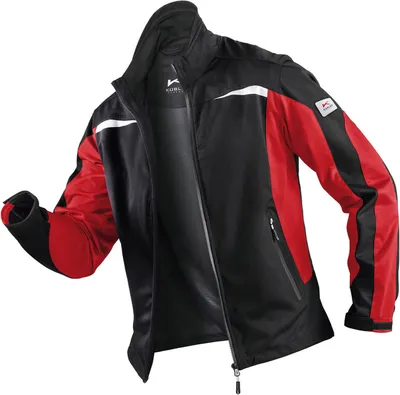 Produktbild von KÜBLER® uni Arbeitsjacke 1141 schwarz, rot Größe S
