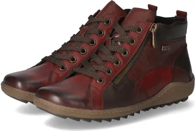 Produktbild von Remonte Schnürhalbschuh - Rot Leder Größe: 44 Normal