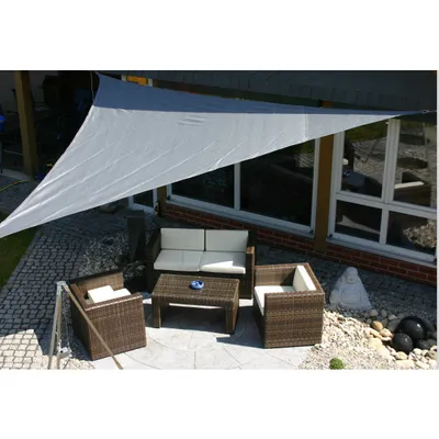 Produktbild von Happy Kidz Sonnensegel HappySun - Dreieck groß Farbe: grau 201300251-grau