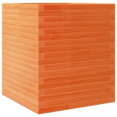Obrázek produktu pro vidaXL květináč vosk hnědý 60x60x68,5 cm masivní borovicové dřevo