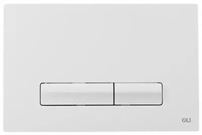 Produktbild von Wc-spülknopf - Weiß - 230 × 150 × 6,5 Mm - Mechanisch - Doppelspülung