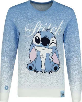 Produktbild von Lilo & Stitch Strickpullover Damen Stitch blau XXL