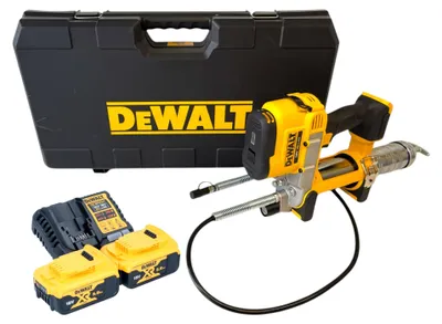 Immagine prodotto di DeWalt DCGG 571 P2K Ingrassatore a batteria 18 V + 2x batteria ricaricabile 5,0 Ah + caricatore