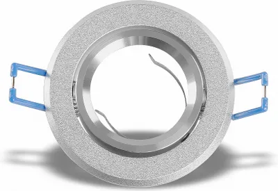 Produktbild von Deckeneinbaurahmen schwenkbar rund Alu sandstrahlt 16302-4 Ø 68mm