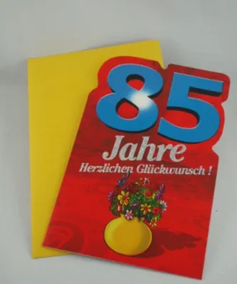 Produktbild von Hallmark - 91606 -  Klappkarte, Geburtstag, 85 Jahre, mit Umschlag