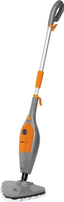 Produktbild von Clatronic DR 3539 Dampfmop/Dampfreiniger, reinigt/entfettet/desinfiziert, 300ml Wassertank, 25g Dampf/Min, 1500 Watt, anthrazit/orange