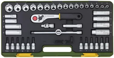 Image de Proxxon Industrial Bit set Metric 3/8 (10 mm) 47-piece 23282
