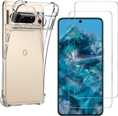 Immagine prodotto di Custodia antiurto per Google Pixel 8 PRO e 2 protezioni in vetro temperato Phonillico®