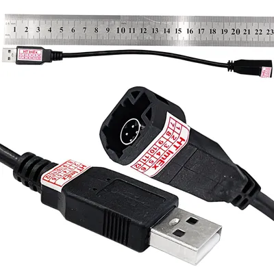 Produktbild von USB A auf 4-Pin Buchse Adapterkabel kompatibel mit VW Passat B8 ab 2014