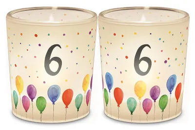 Produktbild von Licht + Teelicht D6H6 Geburtstag Zahl 6