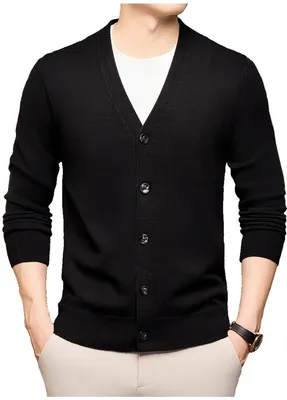 Productafbeelding van Currero Cardigan Heren Zwart XL